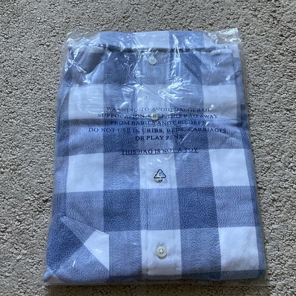 NWT Untuckit Volnay Light Flannel Blue Plaid Regular Fit Shirt Multiple Sizes - Picture 4 of 10